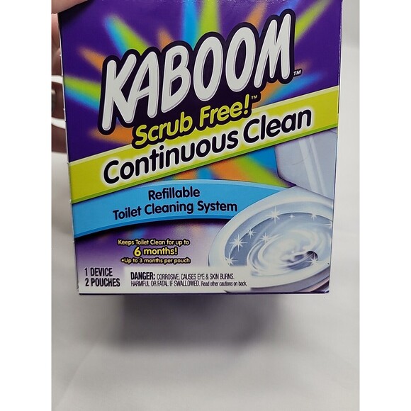 Kaboom Scrub Free! Toilet Bowl Cleaner System with 2 Refills brand new sealed - Picture 4 of 9